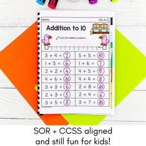 Kindergarten Yearlong Math & Literacy BUNDLE
