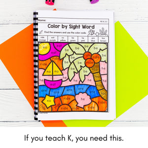 Kindergarten Yearlong Math & Literacy BUNDLE