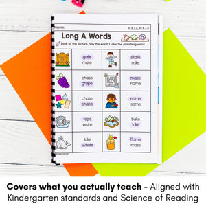 Kindergarten Yearlong Math & Literacy BUNDLE