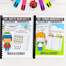 Load image into Gallery viewer, Buy 3 Get 1 FREE Bundle — Kindergarten Math Essentials Pack