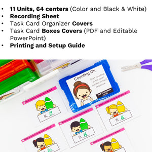 Kindergarten Math Task Cards - CCSS Aligned