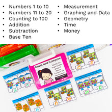 Load image into Gallery viewer, Kindergarten Math Task Cards - CCSS Aligned