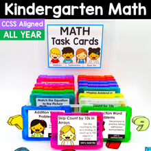 Load image into Gallery viewer, Kindergarten Math Task Cards - CCSS Aligned