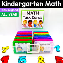 Load image into Gallery viewer, Kindergarten Math Task Cards - CCSS Aligned