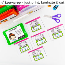 Load image into Gallery viewer, Kindergarten Math Task Cards - CCSS Aligned