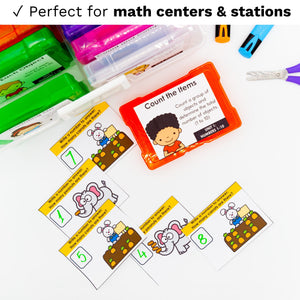 Kindergarten Math Task Cards - CCSS Aligned