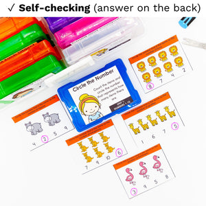 Kindergarten Math Task Cards - CCSS Aligned