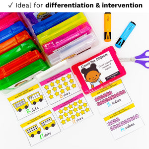 Kindergarten Math Task Cards - CCSS Aligned