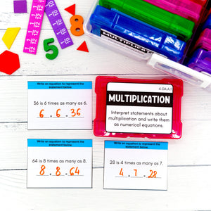 4th grade math task cards 4th Grade Math Task Cards