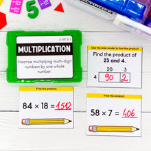 Load image into Gallery viewer, 4th Grade Math Task Cards - CCSS Aligned