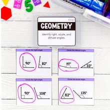 Load image into Gallery viewer, 4th Grade Math Task Cards - CCSS Aligned