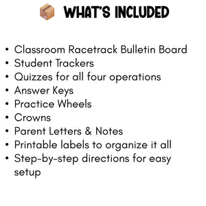 Math Race Kit – Addition, Subtraction, Multiplication, Division