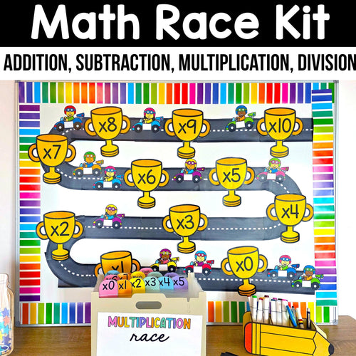 Math Race Kit – Addition, Subtraction, Multiplication, Division