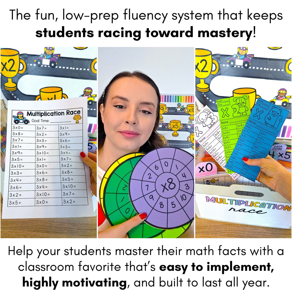 Math Fluency Race Kit – Addition, Subtraction, Multiplication, Divisio ...