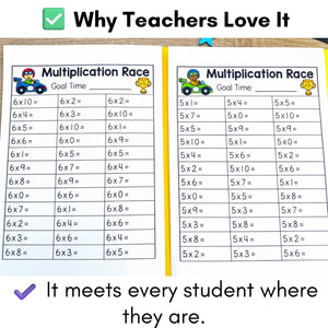 Math Race Kit – Addition, Subtraction, Multiplication, Division