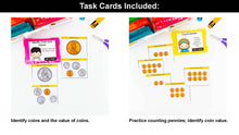 Load image into Gallery viewer, Money Kindergarten Math Task Cards - CCSS Aligned