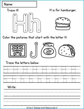 Alphabet Tracing Worksheets – My Nerdy Teacher