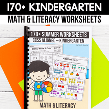 Load image into Gallery viewer, Summer Kindergarten Yearlong Math &amp; Literacy