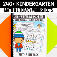 Load image into Gallery viewer, Winter Kindergarten Yearlong Math &amp; Literacy