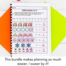 Load image into Gallery viewer, Winter Kindergarten Yearlong Math &amp; Literacy