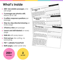 Load image into Gallery viewer, 200+ SOR Reading Comprehension Passages + Directed Drawing | Phonics K-3