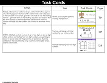 Load image into Gallery viewer, Multiplication - 4th Grade Math Task Cards - CCSS Aligned