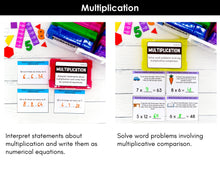 Load image into Gallery viewer, Multiplication - 4th Grade Math Task Cards - CCSS Aligned