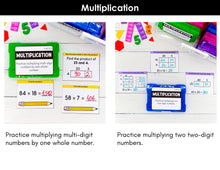 Load image into Gallery viewer, Multiplication - 4th Grade Math Task Cards - CCSS Aligned