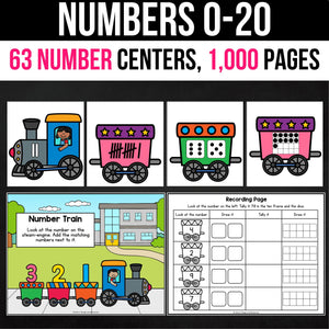 Buy3Get1 FREE B8 - Morning Bins, Kindergarten Centers, Digital Calendar, Numbers 0 to 20