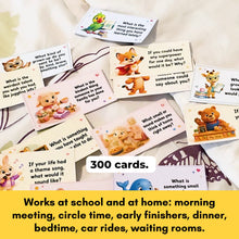 Load image into Gallery viewer, 300 Printable Conversation Starter Cards for Kids - 30 Printable Pages