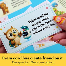 Load image into Gallery viewer, 300 Printable Conversation Starter Cards for Kids - 30 Printable Pages
