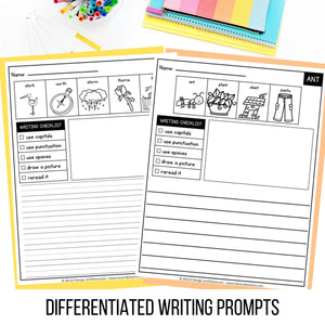 Buy3Get1 FREE B2 - Writing Prompts, Sight Word Fluency, CVC Words, Reading Comprehension