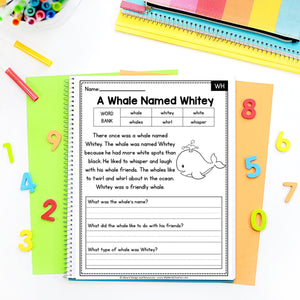 Buy3Get1 FREE B2 - Writing Prompts, Sight Word Fluency, CVC Words, Reading Comprehension