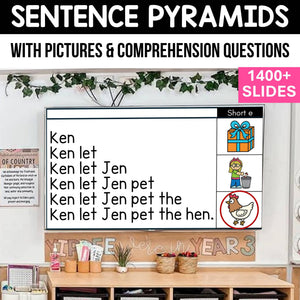 Sentence Pyramids with Pictures & Comprehension Questions - SOR Aligne ...