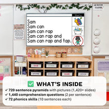 Load image into Gallery viewer, Sentence Pyramids with Pictures &amp; Comprehension Questions - SOR Aligned