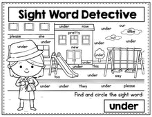 Load image into Gallery viewer, Buy3Get1 FREE B16 - Heart Words, Sight Words Practice, Coloring Sheets, Word Search