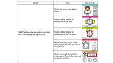 Load image into Gallery viewer, Time Kindergarten Math Task Cards - CCSS Aligned