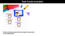 Load image into Gallery viewer, Time Kindergarten Math Task Cards - CCSS Aligned