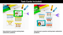 Load image into Gallery viewer, Subtraction Kindergarten Math Task Cards - CCSS Aligned