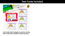 Load image into Gallery viewer, Subtraction Kindergarten Math Task Cards - CCSS Aligned