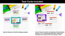 Load image into Gallery viewer, Base Ten Kindergarten Math Task Cards - CCSS Aligned