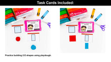 Load image into Gallery viewer, Geometry Kindergarten Math Task Cards - CCSS Aligned