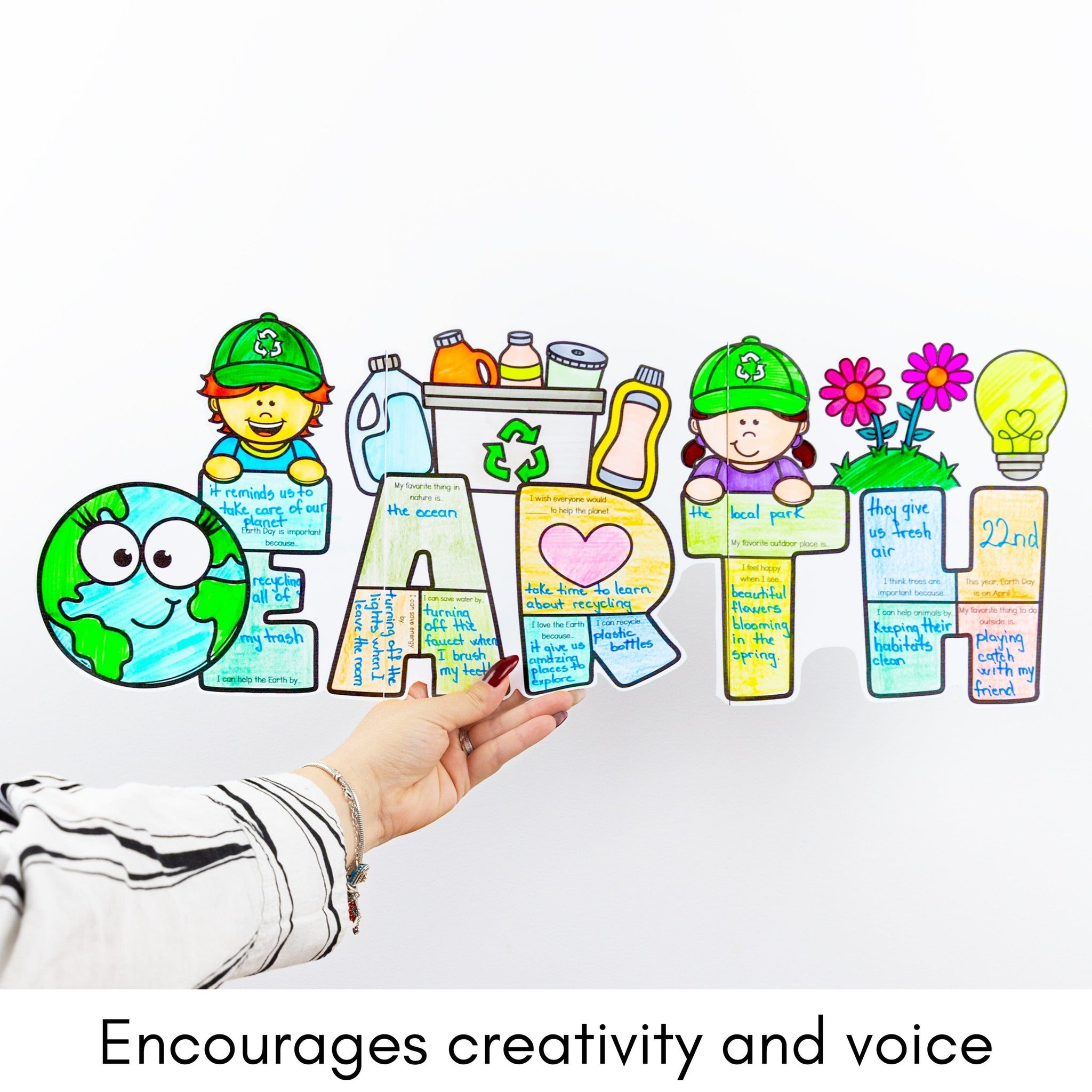Free Earth Day Writing Craft Preview
