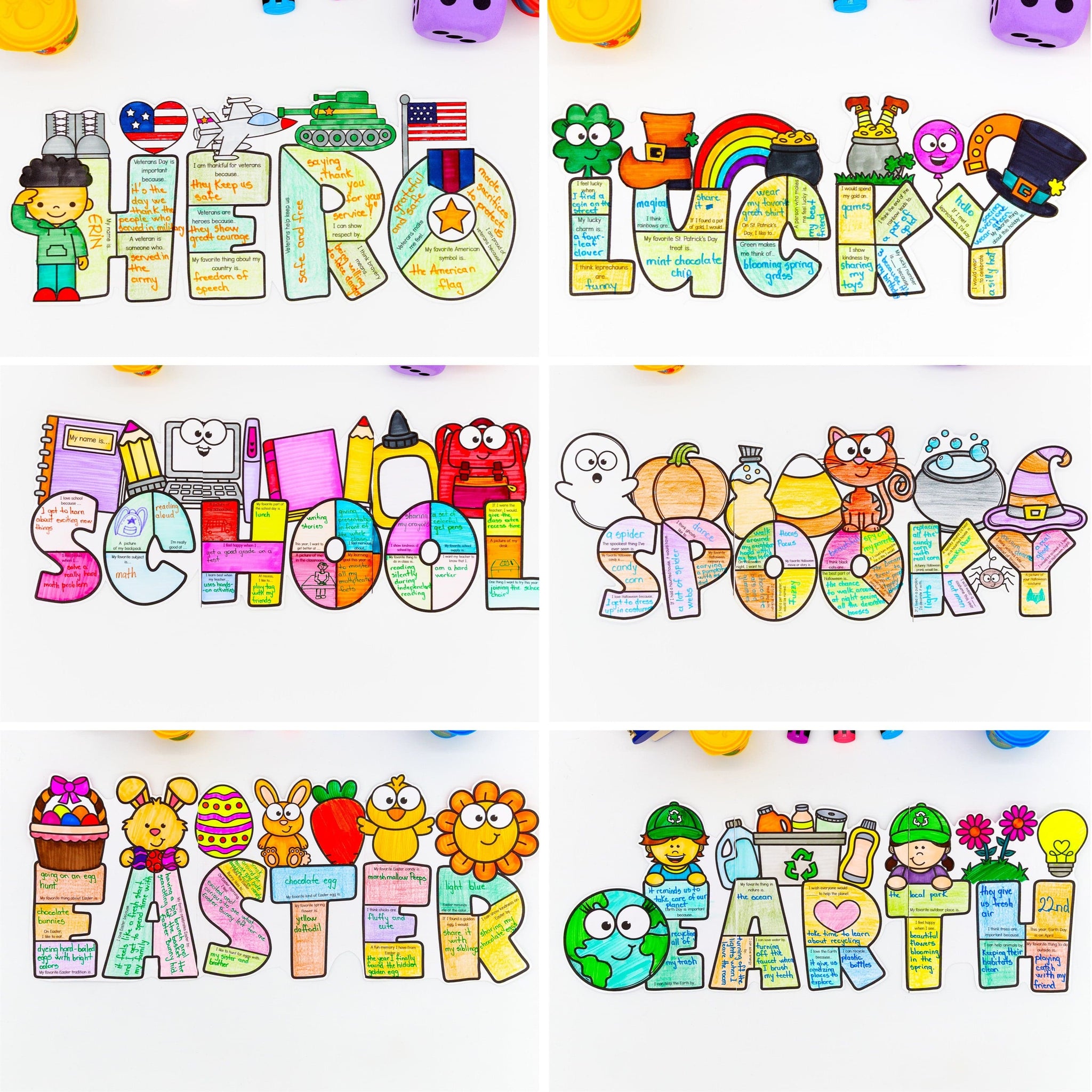 Year-Long Writing Crafts Bundle