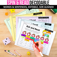 Load image into Gallery viewer, Spin &amp; Read Decodable Words and Sentences MEGA BUNDLE - Science of Reading Aligned - K - 2nd Grade