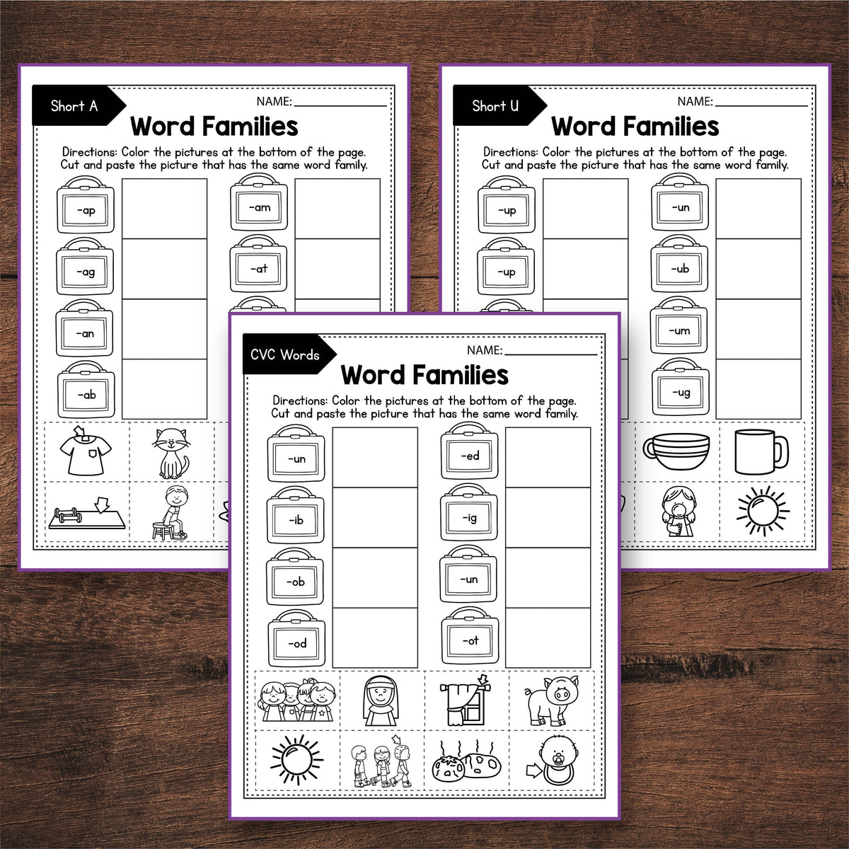 CVC Words Worksheets MEGA BUNDLE – My Nerdy Teacher