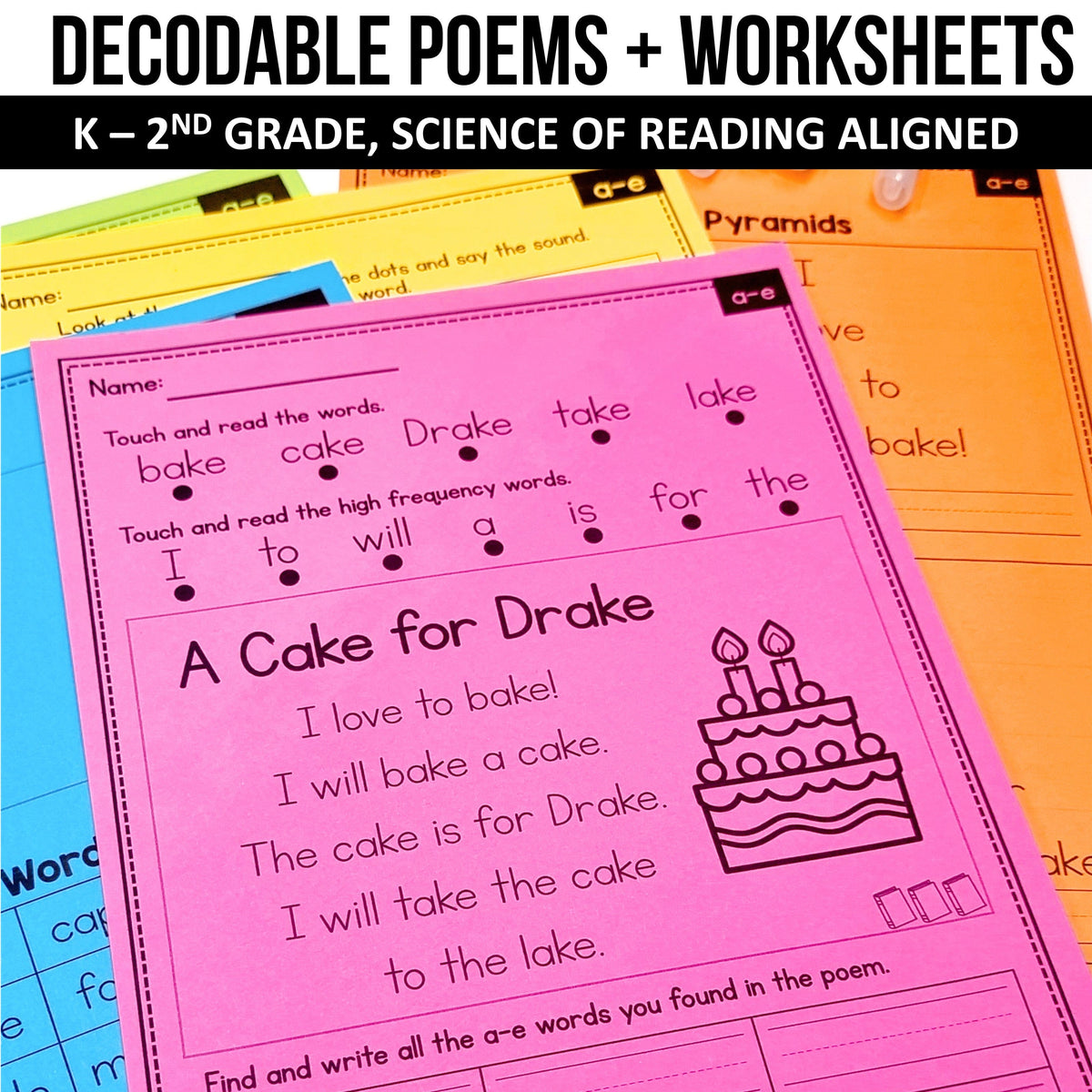 Decodable Poems and Worksheets Mega Bundle - Science of Reading Aligne ...