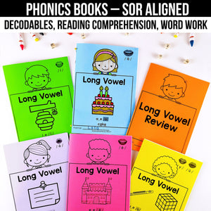 Decodable Readers Books with Word Work - Science of Reading Aligned - K - 2nd Grade