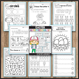 Easter Activities Kindergarten, Spring Math Worksheets Preschool