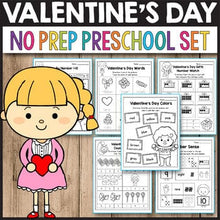 Load image into Gallery viewer, Valentine&#39;s Day Activities for Preschool, Valentine&#39;s Day Math